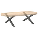 sofabordsben X-formet 2 stk. antracit 70x(30-31) cm stål