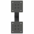 sofabordsben X-formet 2 stk. antracit 28 x (42-43) cm stål