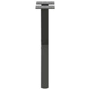 sofabordsben X-formet 2 stk. antracit 38 x (42-43) cm stål