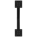 sofabordsben X-formet 2 stk. sort 50 x (42-43) cm stål