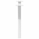 sofabordsben X-formet 2 stk. hvid 50x(42-43) cm stål