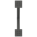 sofabordsben X-formet 2 stk. antracit 50x(42-43) cm stål