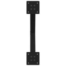 sofabordsben X-formet 2 stk. sort 60 x (42-43) cm stål