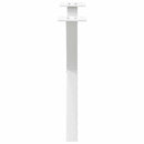 sofabordsben X-formet 2 stk. hvid 60 x (42-43) cm stål