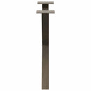 sofabordsben X-formet 2 stk. naturstål 60x(42-43) cm stål