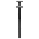 sofabordsben X-formet 2 stk. antracit 70 x (42-43) cm stål