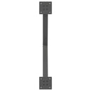 sofabordsben X-formet 2 stk. antracit 70 x (42-43) cm stål