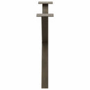 sofabordsben X-formet 2 stk. naturstål 70 x (42-43) cm stål