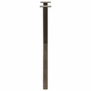 spisebordsben X-formet 2 stk. naturstål 50x(72-73) cm stål