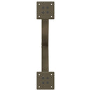 spisebordsben X-formet 2 stk. naturstål 50x(72-73) cm stål