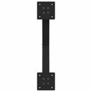 spisebordsben X-formet 2 stk. sort 57 x (72-73) cm stål
