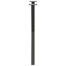 spisebordsben X-formet 2 stk. antracit 57 x (72-73) cm stål