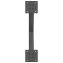 spisebordsben X-formet 2 stk. antracit 57 x (72-73) cm stål