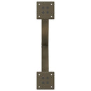spisebordsben X-formet 2 stk. naturstål 57 x (72-73) cm stål