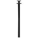 spisebordsben X-formet 2 stk. sort 70 x (72-73) cm stål