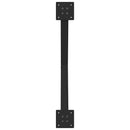 spisebordsben X-formet 2 stk. sort 70 x (72-73) cm stål
