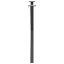 spisebordsben X-formet 2 stk. antracit 70 x (72-73) cm stål