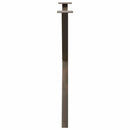 spisebordsben X-formet 2 stk. naturstål 70 x (72-73) cm stål