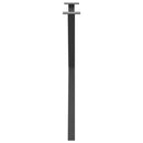 spisebordsben X-formet 2 stk. antracit 80x(72-73) cm stål