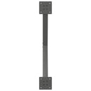 spisebordsben X-formet 2 stk. antracit 80x(72-73) cm stål