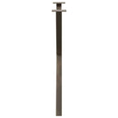 spisebordsben X-formet 2 stk. naturstål 80x(72-73) cm stål