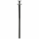 spisebordsben X-formet 2 stk. antracit 90 x (72-73) cm stål