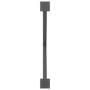 spisebordsben X-formet 2 stk. antracit 90 x (72-73) cm stål