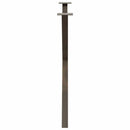 spisebordsben X-formet 2 stk. naturstål 90x(72-73) cm stål