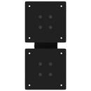 sofabordsben X-formet 2 stk. sort 30x(30-31) cm stål