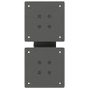 sofabordsben X-formet 2 stk. antracit 30x(30-31) cm stål