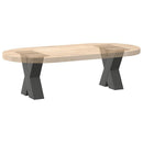 sofabordsben X-formet 2 stk. antracit 30x(30-31) cm stål
