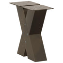 sofabordsben X-formet 2 stk. naturstål 30x(30-31) cm stål