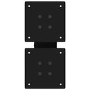 sofabordsben X-formet 2 stk. sort 40x(30-31) cm stål