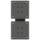 sofabordsben X-formet 2 stk. antracit 40x(30-31) cm stål