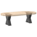 sofabordsben X-formet 2 stk. antracit 40x(30-31) cm stål