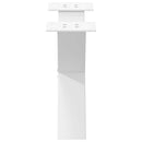 sofabordsben X-formet 2 stk. hvid 50x(30-31) cm stål