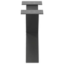 sofabordsben X-formet 2 stk. antracit 50x(30-31) cm stål