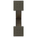 sofabordsben X-formet 2 stk. naturstål 50x(30-31) cm stål