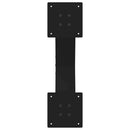 sofabordsben X-formet 2 stk. sort 60 x (30-31) cm stål