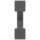 sofabordsben X-formet 2 stk. antracit 60x(30-31) cm stål