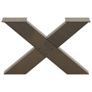 sofabordsben X-formet 2 stk. naturstål 60x(30-31) cm stål