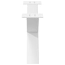 sofabordsben X-formet 2 stk. hvid 70 x (30-31) cm stål