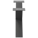 sofabordsben X-formet 2 stk. antracit 70x(30-31) cm stål