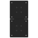 sofabordsben X-formet 2 stk. sort 28 x (42-43) cm stål