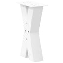 sofabordsben X-formet 2 stk. hvid 28 x (42-43) cm stål