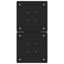 sofabordsben X-formet 2 stk. sort 38 x (42-43) cm stål