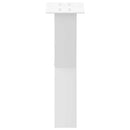 sofabordsben X-formet 2 stk. hvid 38 x (42-43) cm stål