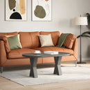 sofabordsben X-formet 2 stk. antracit 38 x (42-43) cm stål
