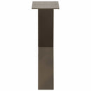 sofabordsben X-formet 2 stk. naturstål 38 x (42-43) cm stål