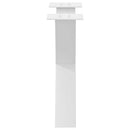 sofabordsben X-formet 2 stk. hvid 50x(42-43) cm stål
